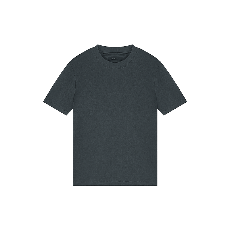 Grey Double-Sided Basic Style T-shirt