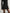Black Double Waist Pin Buckle Skirt