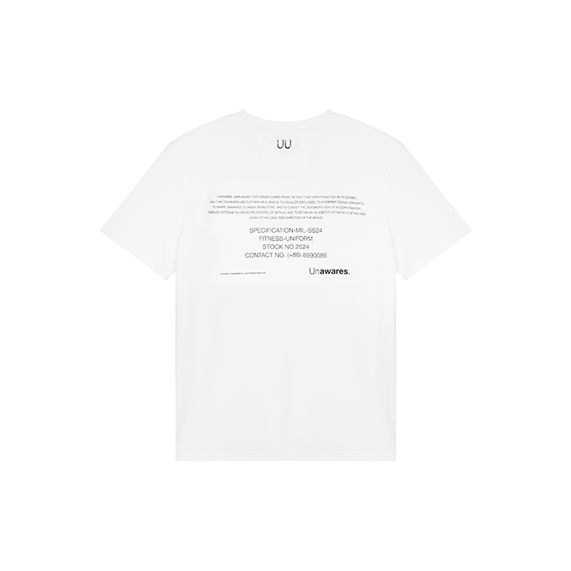 White Brand Letter Printed Limited Edition T-shirt