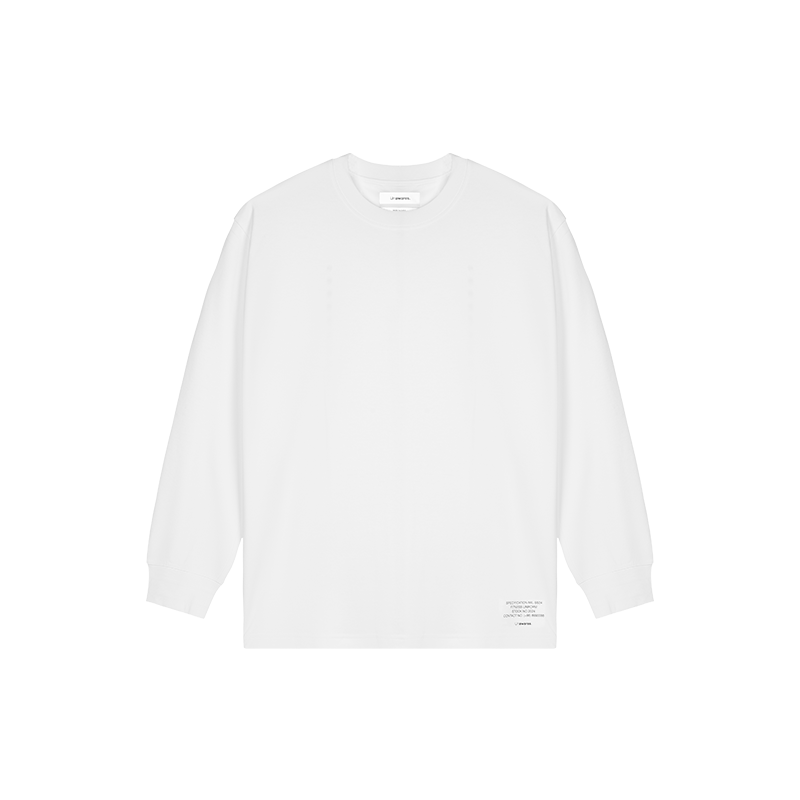 White Brand Letter Printed Limited Edition Long Sleeve T-shirt