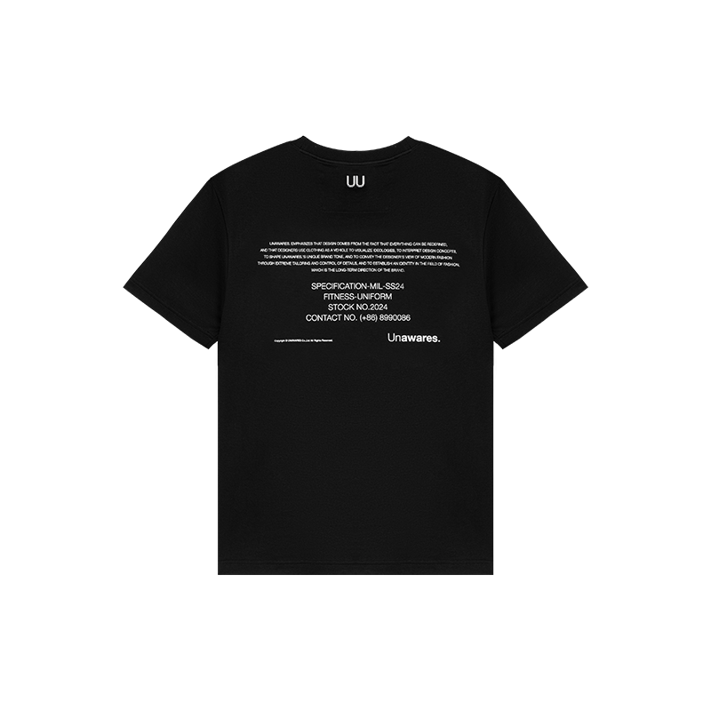 Black Brand Letter Printed Limited Edition T-shirt