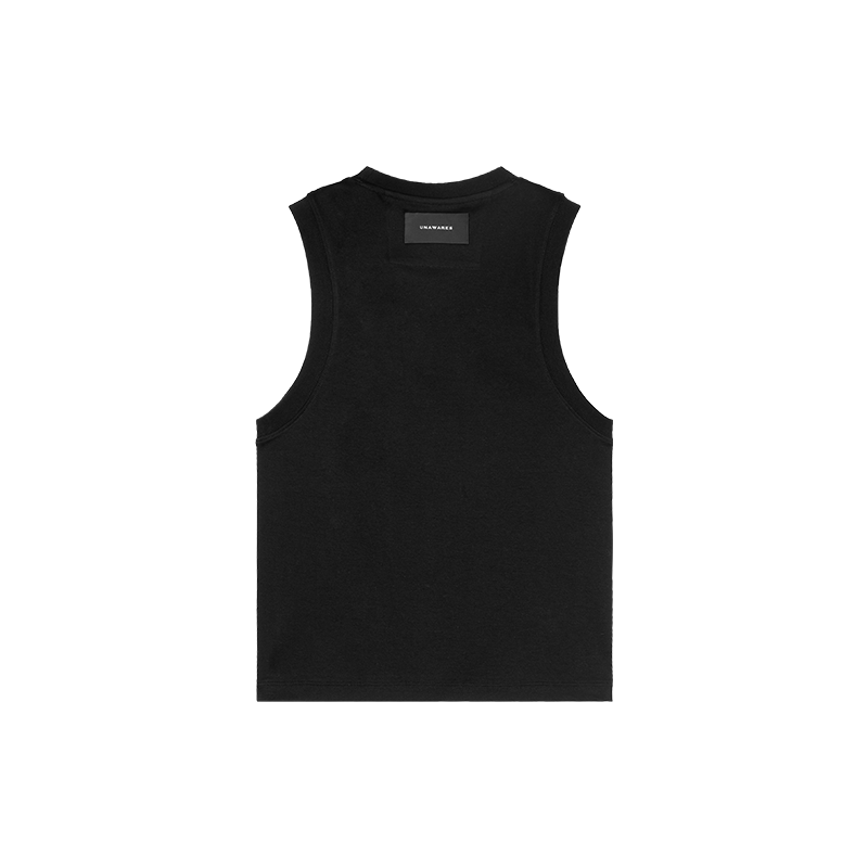 Black Double-Sided Sleeveless Vest