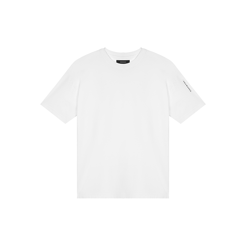 White Double-sided Fabric Loose Fit T-shirt