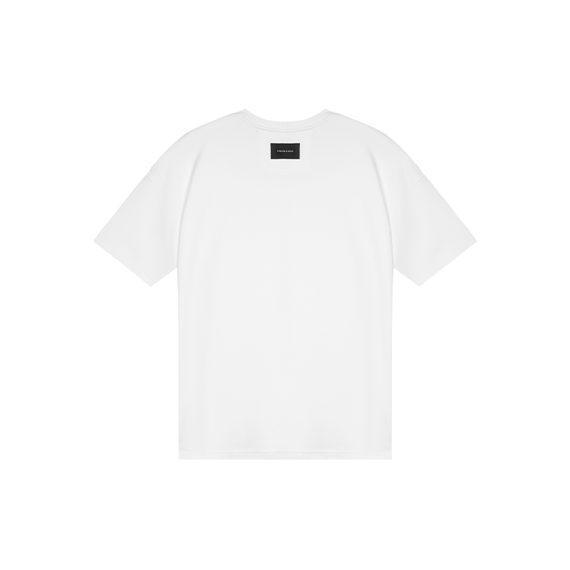 White Double-sided Fabric Loose Fit T-shirt