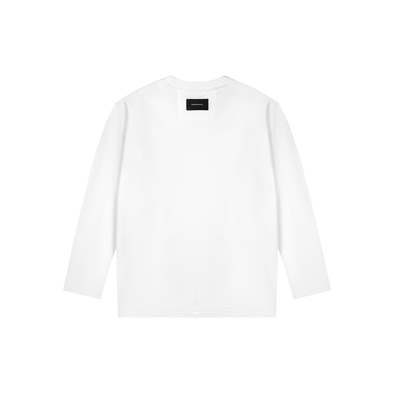 White Loose Long Sleeve T-shirt