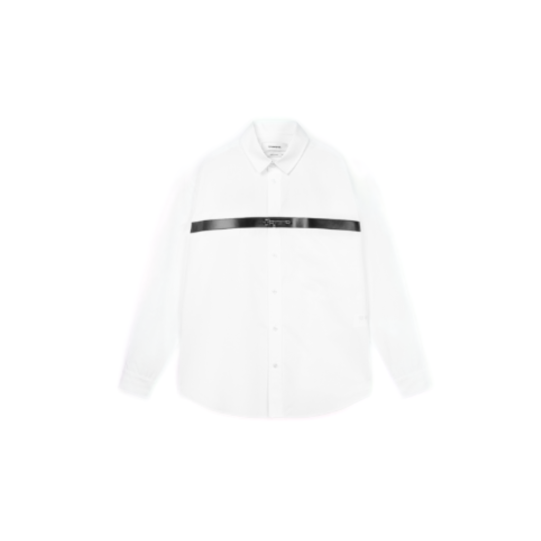 White Customized Plug-in Long-sleeved Shirt