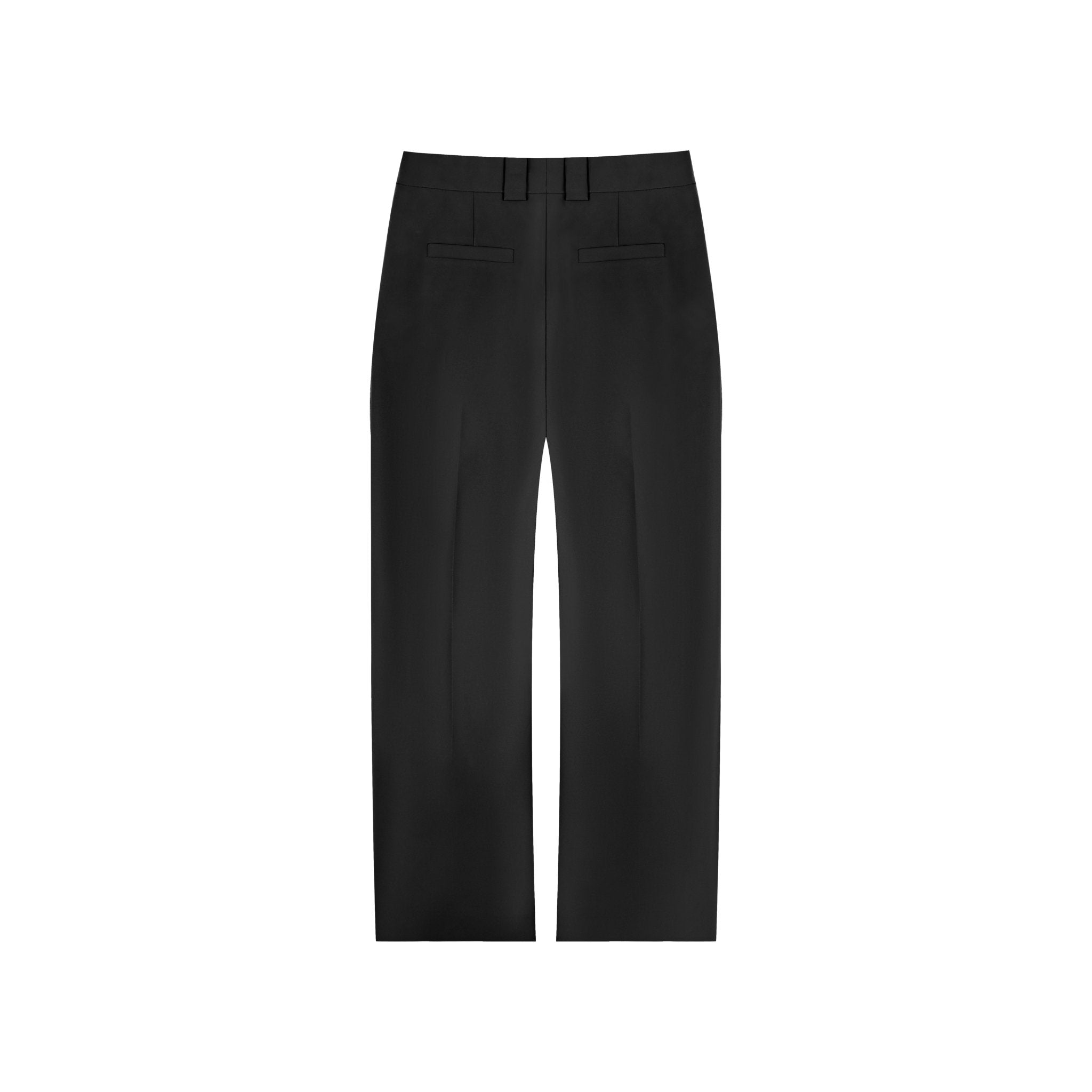 UNAWARES Black Irregular Waistband Loose Pants | MADA IN CHINA