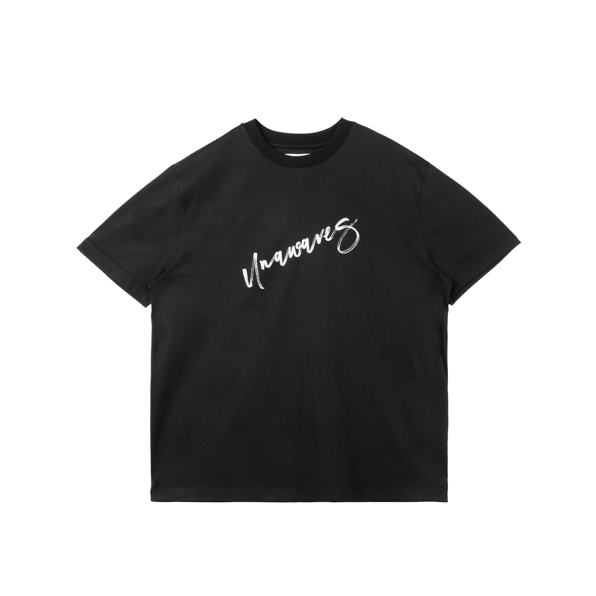 UNAWARES Black Unawares Standard Fit T-shirt | MADA IN CHINA