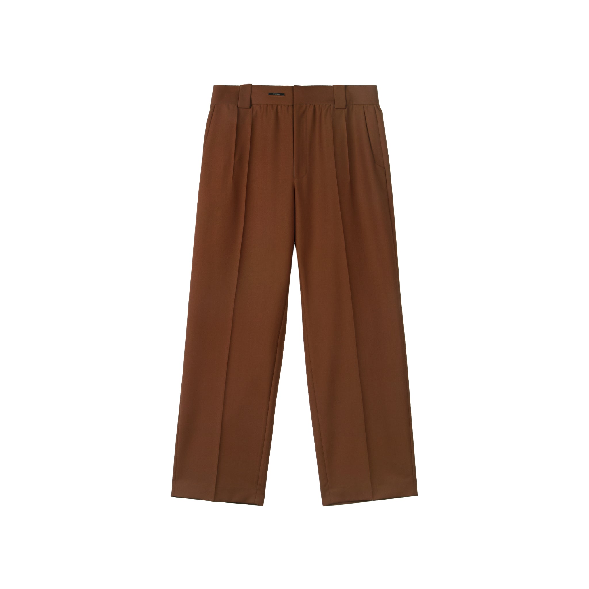 UNAWARES Brown Loose Fit Brown Trousers with 3D Pants Line | MADA IN CHINA