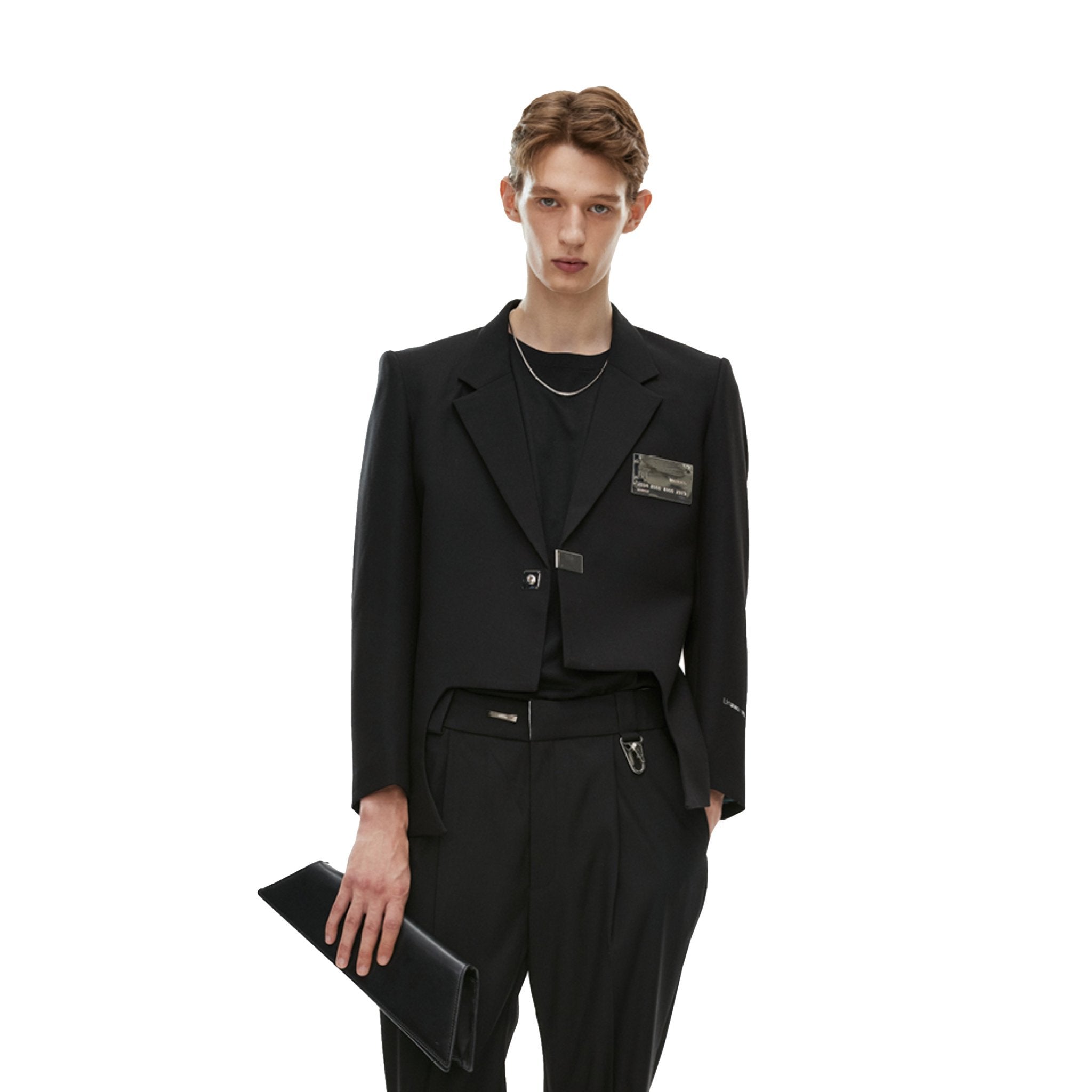 Unawares Metal Credit Card Single Breasted Suit Black | MADA IN CHINA