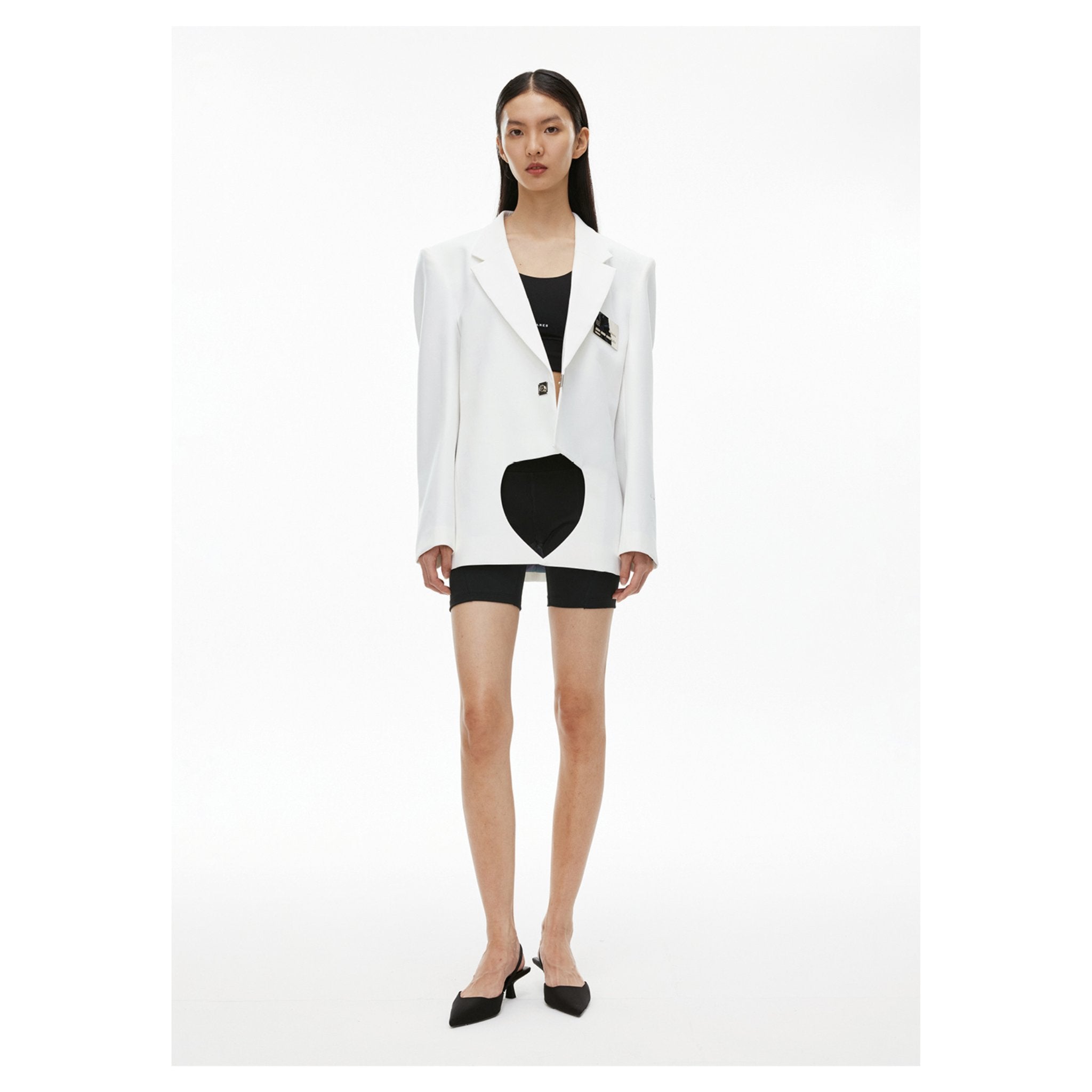 Unawares Metal Credit Card Single Breasted Suit White | MADA IN CHINA