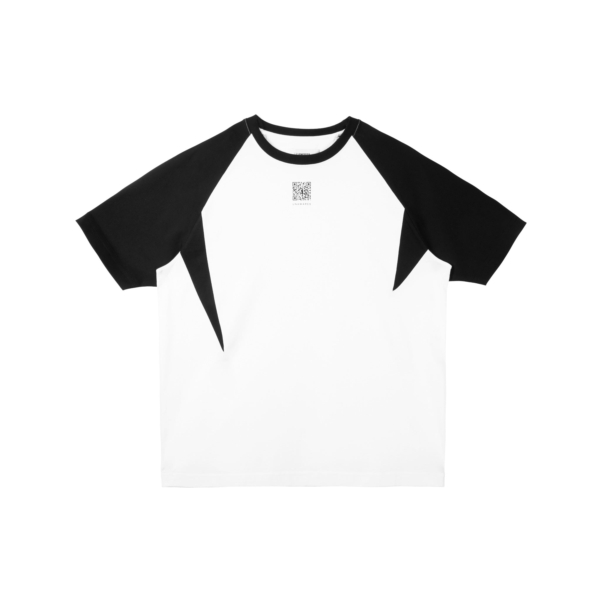 UNAWARES QR Code Raglan T-shirt Black | MADA IN CHINA