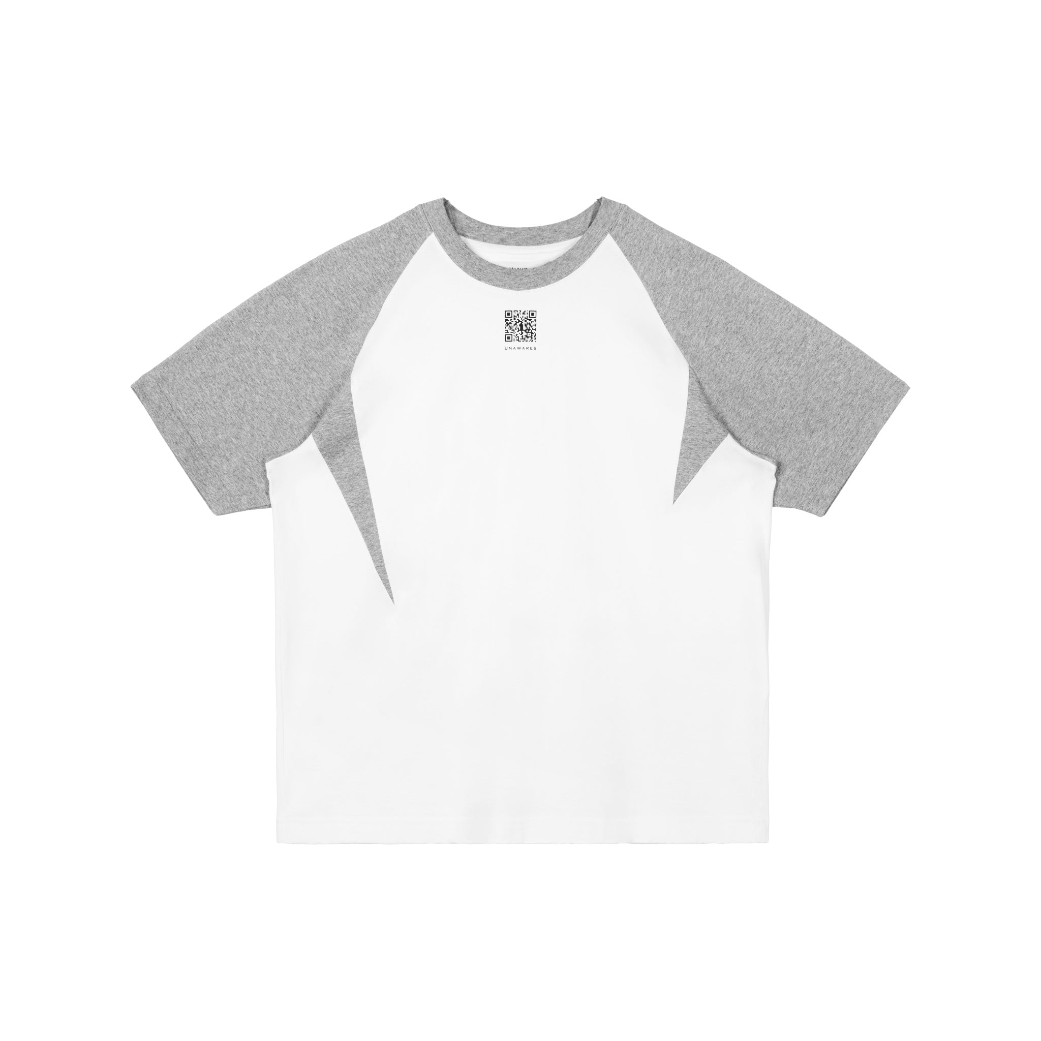 UNAWARES QR Code Raglan T-shirt Grey | MADA IN CHINA