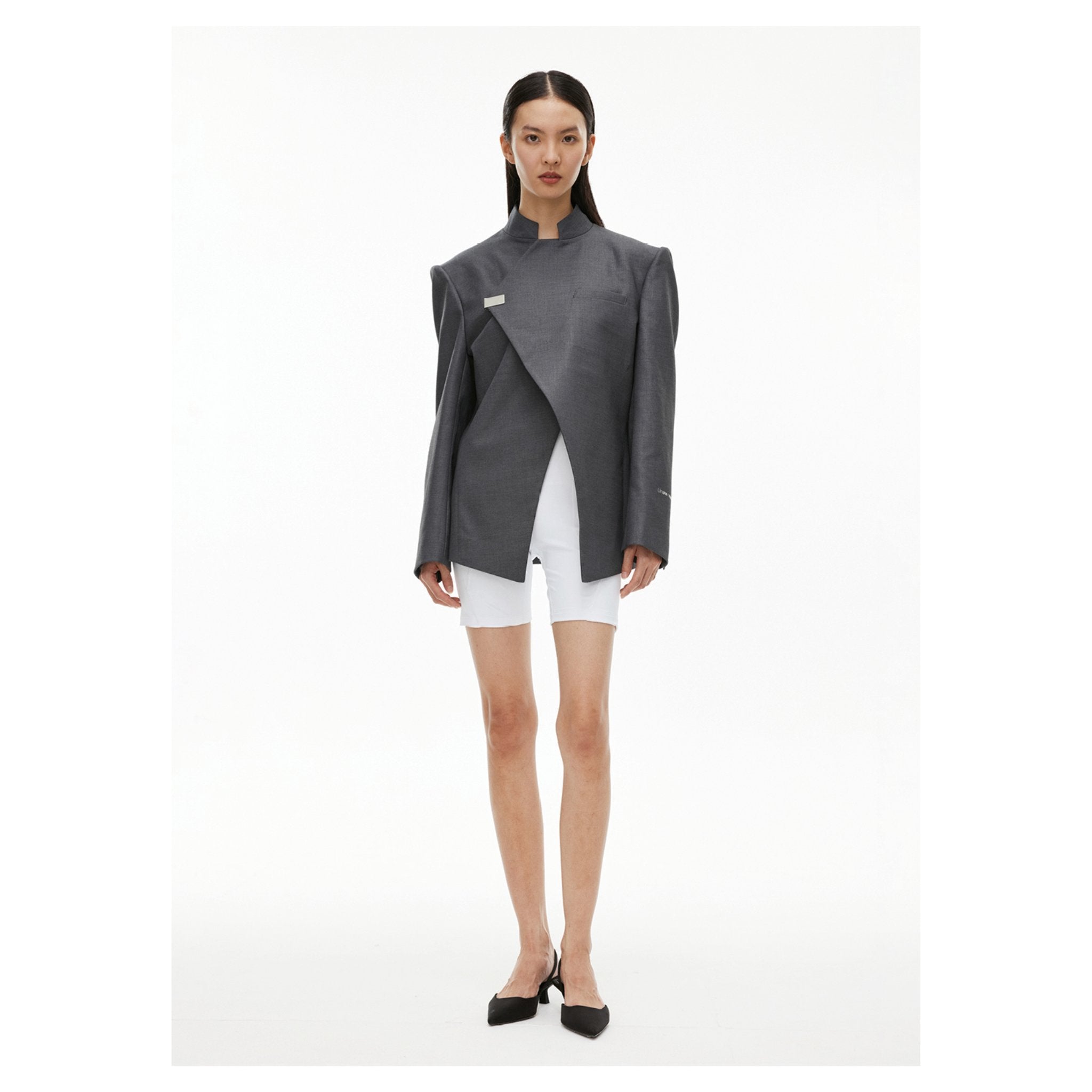 Unawares Split Knights Cut Jacket Grey | MADA IN CHINA