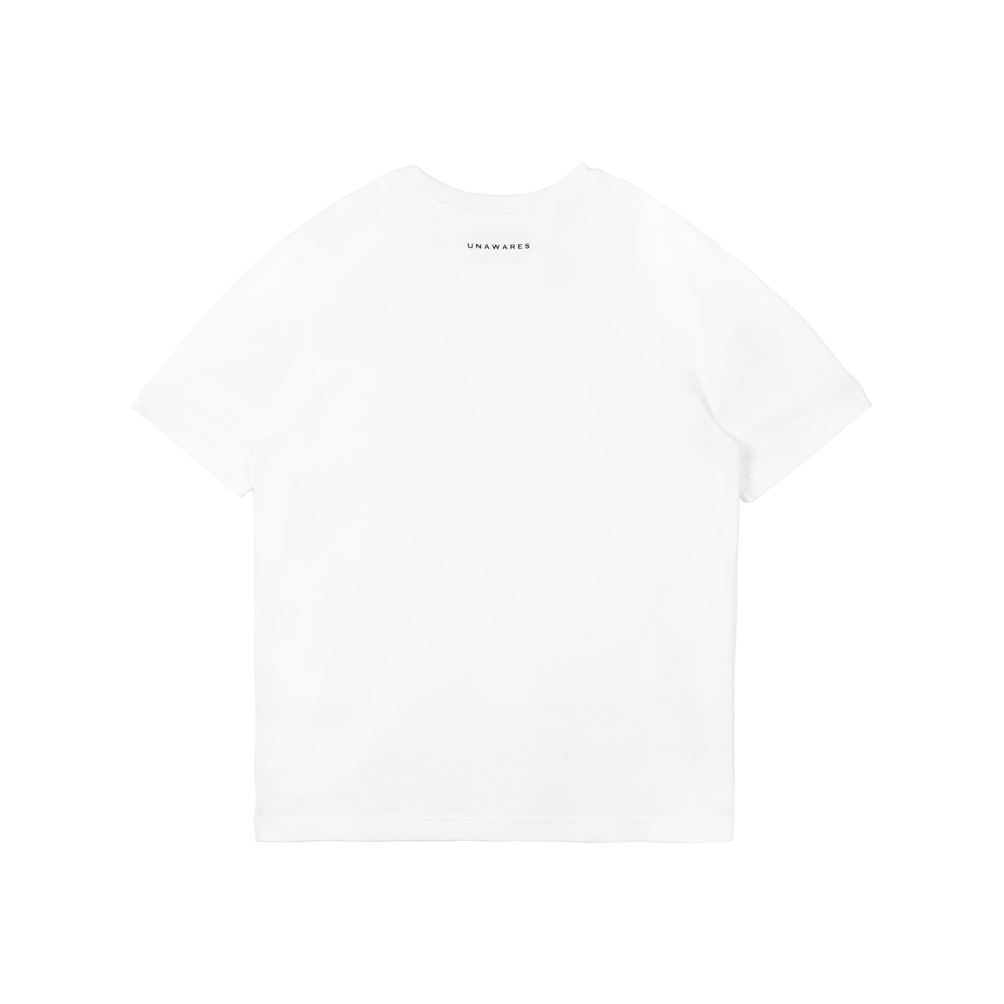 UNAWARES White Basic Slim Fit T-shirt | MADA IN CHINA